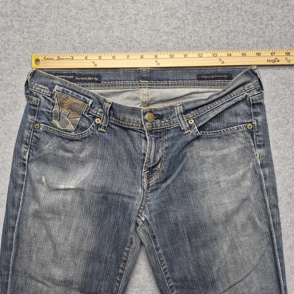 Citizens of Humanity Jeans Womens 30 Paloma Low Waist Flare Leg Blue Denim Y2K